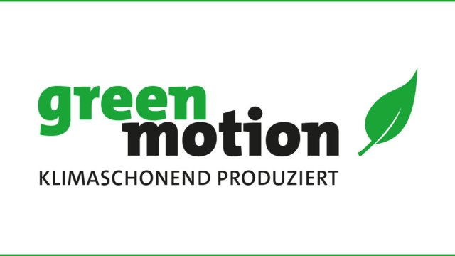 Green Motion ist ein Nachhaltigkeits-Label für ökologische nachhaltigere Herstellungsweise