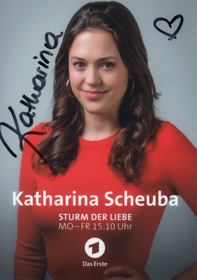 Autogrammkarte Katharina Scheuba