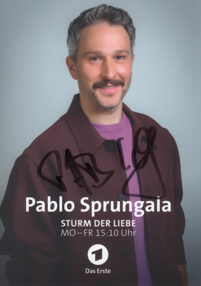 Autogrammkarte Pablo Sprungala