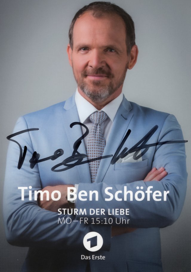 Autogrammkarte Timo Ben Schöfer